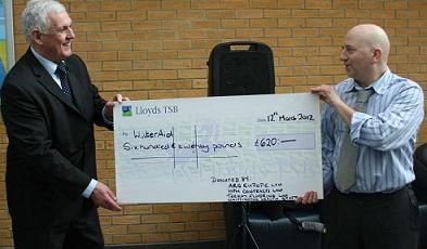 WaterAid cheque